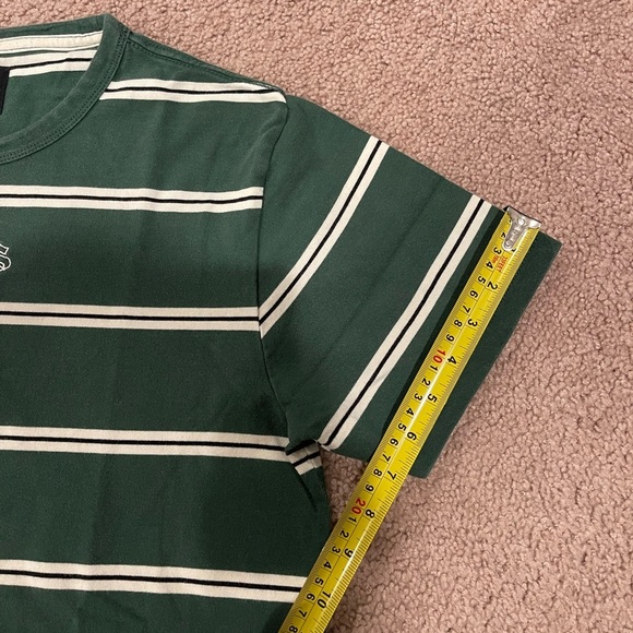 VANS Sixty Sixers Stripe Green T-Shirt - Picture 9 of 10